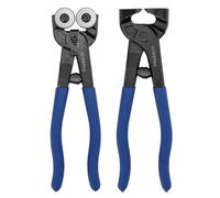 WISEPRO 2 Pcs Mosaic Tools Set, Heavy Duty Wheeled Glass Mosaic Nipper and Tile Cutter Pliers, Tile Nippers for Cutting Ceramic Stained Glass DIY Tile Mosaic
