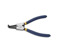 WISEPRO Circlip Pliers External Heavy Duty Snap Ring Pliers with Bent Jaw for Ring Removing and Retaining 7 Inch
