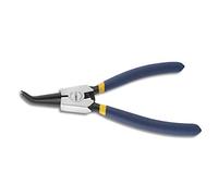 WISEPRO Circlip Pliers External Heavy Duty Snap Ring Pliers with Bent Jaw for Ring Removing and Retaining 7 Inch