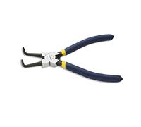 WISEPRO Circlip Pliers Internal Heavy Duty Snap Ring Pliers with Bent Jaw for Ring Removing and Retaining 7 Inch