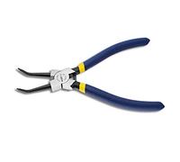 WISEPRO Circlip Pliers Internal Heavy Duty Snap Ring Pliers with Bent Jaw for Ring Removing and Retaining 7 Inch