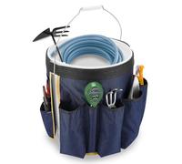 WISEPRO Garden Bucket Tool Organizer, Tools Bucket Caddy Fits Most 5-Gallon Bucket, Multi pocket Craft Caddy for Garden, Fishing, Picnic, Washing