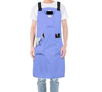 WISEPRO Gardening Apron, Oxford Cloth Working Apron, Adjustable Apron for Gardening Home Kitchen Multi-Purpose (Blue)