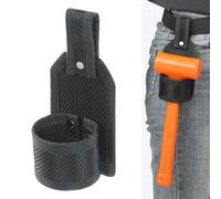 WISEPRO Hammer Holder for Tool Belt, Heavy Duty Tool Holster - Fits 2" Belts, Hammer Loop for Tool Belt for Ladders, Attics & Tight Spaces (Black)