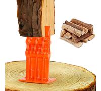 WISEPRO Manual Log Splitter,High Visibility Splitting Base, Safe and Efficient Firewood Log Splitter & Kindling Splitter -Cast Iron- Small & Medium Logs, Perfect for Gardening and DIY
