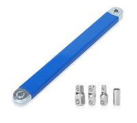 WISEPRO Offset Extension Wrench, Carbon Steel Ratchet Extension, Multifunctional Tight Reach Extension Wrench Set ith 1/2", 1/4" and 3/8" Drive Adapter