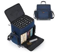 WISEPRO Tabletop Games RPG Shoulder Bag - Gaming Travel Bag with 2 Foam Storage Vault, Molded Base with Padded Shoulder Strap for Dice, Card Games, More - Board Game Carrier Protects Tabletop Games