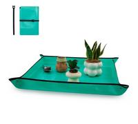 WISEPRO Waterproof Plant Repotting Mat, Foldable Potting Mat, Gardening Transplanting Mat,Wipe-Clean Garden Potting Pad for Indoor Outdoor Plants, Succulents, Soil Change (39x29.5in - PE Fabric)