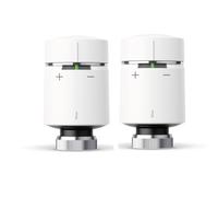 Wiser By Drayton Smart TRV Radiator Valve (2 Pack) White Radiator Thermostat for Existing Wiser Heating Systems