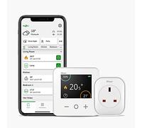 Wiser Smart Thermostat Heating Kit With Smart Plug - Conventional Boilers, Hot Water Control Anywhere, DIY Install