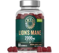 Wiseshrooms Lions Mane Capsules 2000 mg Strength - 60 Capsules