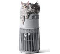 WISESKY Pet Air Purifier, 3 in 1 HEPA Filter for Hair Dander Odor Air Cleaning, Cat Dust, 360° Silent Air Inlet for Large Room, with Control