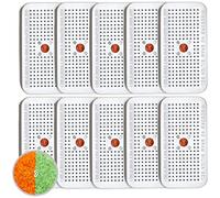 Wisesorb 10 Pack 40g Silica Gel Canisters, Gun Safe Dehumidifiers (Orange to Green), Reusable Desiccant Moisture Absorber for Car, Closet