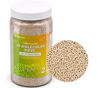 Wisesorb 2 LBS 3A Molecular Sieve Desiccant Beads, Dehumidifier Moisture Absorbers
