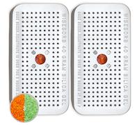 Wisesorb 40 Gram Pack of 2 Silica Gel Canister, Gun Safe Dehumidifiers (Orange to Green), Reusable Desiccant Moisture Absorber for Car, Closet