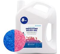 Wisesorb 8LBS Premium Quality Reusable Indicating Silica Gel Desiccant Beads (Blue to Pink, 1 gallon, 30 cubic feet, US based, 20+ years experience)