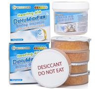 Wisesorb Hearing Aid Dryer, Dehumidifier & Storage Set (1 Jar, 4×30g Capsules)