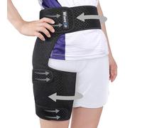 Wisesso Hip Brace, Groin Wrap Hip Brace for Sciatica Pain Relief, Thigh Support for Groin, Thigh, Hamstring, Pulled Muscle Injury, Sciatic Nerve Brace For Men and Women, Gray