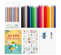 Wiseten 3D Pen Filament Refills Set, 320PCS 2.5mm P ilament for 3Doodler