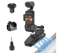 Wiseten Magnetic Holder Clip Backpack for DJI Osmo Pocket 3, Magnetic Backpack Shoulder Strap Holder 360° Adjustable Accessories for Insta360 X5 X4 X3 GoPro Hero 13 12 11 10 DJI Osmo Action 5 Pro