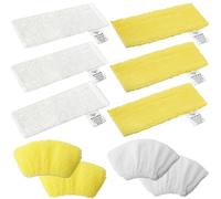 Wiseten Microfibre Cloth Set for Kärcher Steam Cleaner Easyfix SC2 SC3 SC4 SC5 Floor Nozzle Wipes Covers Replacement Parts Pack of 10