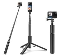 Wiseten Selfie Stick Tripod Monopod for GoPro Insta360, 47"/120CM Extendable Selfie Vlog Handle Portable Tripod Stand Accessories for GoPro Hero 13 12 11 10 Insta360 X5 X4 X3 DJI Osmo Pocket 3