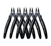 WISEUP 5pcs Small Wire Cutters, 170 Micro Flush Cutter Side Zip Tie Cutter for Jewelry Making, Electronics, Model Sprue,Soft Copper