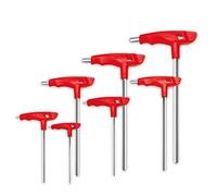WISEUP Allen Key Set, 7PCS CR-V Hex Key Set, Metric Allen Key Socket Set with T-Handle, Compact Extra Long Hex Key Set