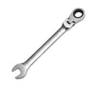 WISEUP Combination Wrenches, 17mm Flexible Ratchet Spanner, CR-V Forged Spanner, Matte Anti-Rust Wrench Hand Tool