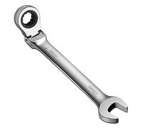 WISEUP Flexible Combination Wrench, 22mm Ratchet Spanner, 180 ° Adjustable Socket Wrenchs, Industrial Anti-Slip Labor-Saving Wrench Tools