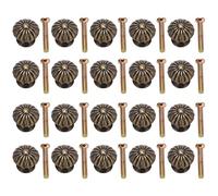 WiseZythum 20Pcs Mini Vintage Mushroom Shape Furniture Handles, Drawer Pulls & Jewelry Box Knobs, Zinc Alloy Cabinet Knobs with Screws, 18mm Small Drawer Knobs for Wooden Boxes and
