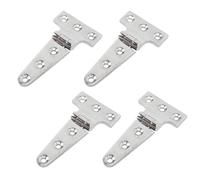 WiseZythum 4pcs Heavy Duty Marine Grade T Hinge, 316 Stainless Steel Boat Hatch T Hinge for Yachts and Boats, Universal Fit Replacement with All Hardware Included
