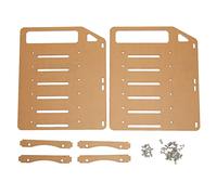 WiseZythum DIY Acrylic Hard Drive Bracket, Multi Layer 3.5in Hard Disk Rack with Accurate Mounting Holes, Includes Fan Brackets and Screw Kit for Desktop PC Cooling (6 Layers)