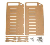 WiseZythum DIY Acrylic Hard Drive Bracket, Multi Layer 3.5in Hard Disk Rack with Accurate Mounting Holes, Includes Fan Brackets and Screw Kit for Desktop PC Cooling (10 Layers)