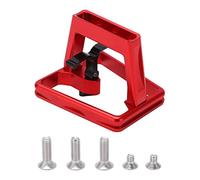 WiseZythum Folding Bike Front Carrier Adapter, Aluminum Alloy Hollow Carved Mount Base for and Dahon, Lightweight Cargo Bracket with 3 - Hole Fixing System for Folding (Red)