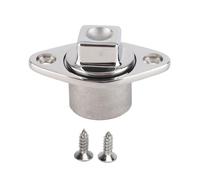 WiseZythum Marine Boat Garboard Drain Plug with Silicone O - Ring, Stainless Steel 316 Drain Plug for 1 1/4In Hole, Mirror Polished Transom Water Plug for Yacht RV Fishwell