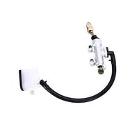 WiseZythum Rear Brake Master Cylinder Reservoir Replacement for Motorcycle, Rear Foot Brake Master Cylinder, Universal Fit for Chinese Pit Dirt Bike ATV Quad 4 Wheeler 50cc-250cc, Alum