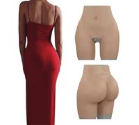 Wisfancy Silicone Butt Pants Hip Enhancer Silicone Panties Buttock Enhancement Open Crotch Underwear for Crossdresser Apparel Male to Female