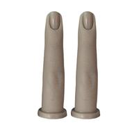 Wisfancy Silicone Practice Hand for Nails Flexible Fake Finger Model for Manicure Training Reusable Nail Art Tool for Beginners and Salon Artists, #5, 2PCS