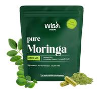 Wish Fusion Moringa Capsules, Pure Moringa Capsules 2400mg for Metabolism Booster and Immune Support High Potency Organic Moringa Oleifera Leaf Extract 10:1 120 Vegan Capsules