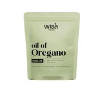 Wish Fusion Oil of Oregano 6000mg, High Potency 20:1 Extract with Black Seed Oil | Immune, Bone Health & Antioxidant Support, Easy to Swallow 100 Softcandies