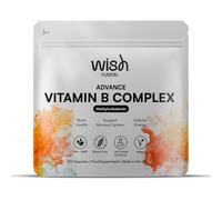 Wish Fusion Vitamin B Complex - All Vitamin B (B1-B2-B3-B5-B6 Biotin, Folic Acid Methylcobalamin B12) for Brain Health, Nervous System & Energy Support- B Complex High Strength 120 Capsules
