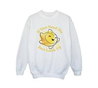 Wish Girl's If You Need Me Just Look Up Sweatshirt in White | Size: 3-4 Years Wish White 3-4 Years