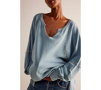 Wish I Knew Tee at Free People in Blue Tourmaline, Size: XS - female