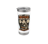 Wish I Lacked Critical Thinking Opossum Design Stainless Steel Insulated Tumbler