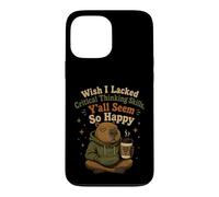 Wish I Lacked Critical Thinking Skills Capybara Funny Case for iPhone 13 Pro Max