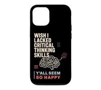Wish I Lacked Critical Thinking Skills Funny Brain Maze Case for iPhone 12/12 Pro