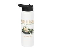 Wish I Lacked Critical Thinking Skills Funny Frog Sarcastic Stainless Steel Insulated Water Bottle