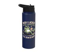 Wish I Lacked Critical Thinking Skills Yall Seem So Happy Stainless Steel Insulated Water Bottle