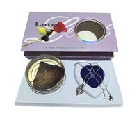 Wish Pearl Necklace Kit - DIY Necklace Making Kit, Necklace Cage Locket Cultured Pearl in Oyster Set, Valentine's Day Gift For Her Wife, Girlfriend, Mother (Silvery-Purple)